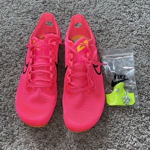 Nike Zoom Mamba 6 Hyper Pink Racing Track Spikes Sz Men 8.5 Women 10 DR2733 600